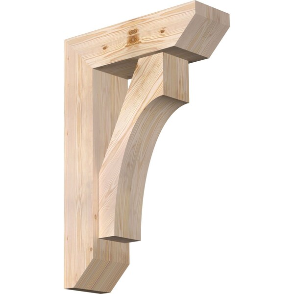 Ekena Millwork Westlake Slat Smooth Bracket w/ Offset Brace, Douglas Fir, 7 1/2"W x 24"D x 36"H BKT0806X24X36WTL06SDF - main